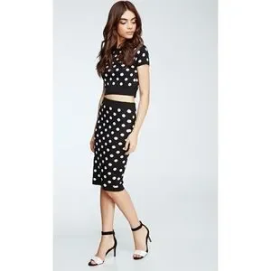 Forever 21 Skirts Forever Polka Dot Pencil Skirt Size S